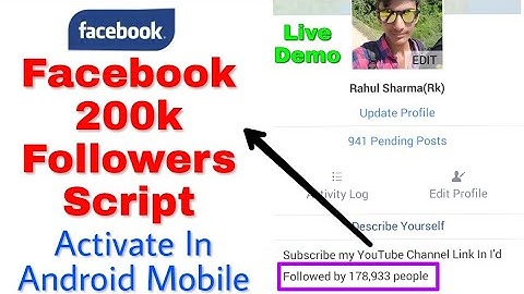 Facebook 200k Followers Script 2018 Free || How to Activate In Android Mobail with proof Live Demo