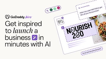 AI and GoDaddy Airo™ make it easy to take those first steps to launch a business