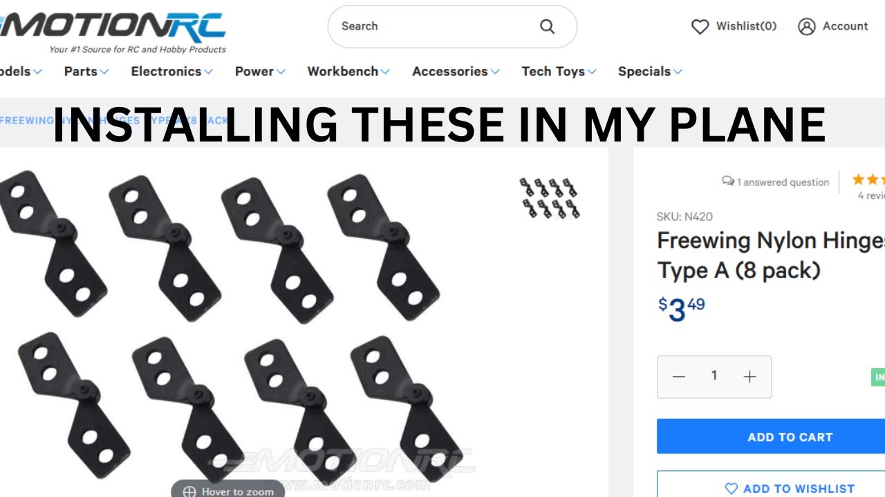 INSTALLING HINGES EPO FOAM RC AIRPLANE MOTION RC PARTS AVIOS 1700MM