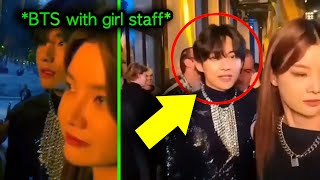 BTS with Staff Girl ❤ Cute Moments