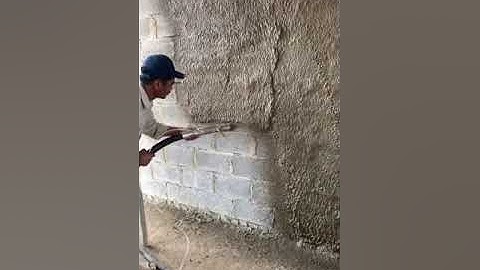 100 hay không bằng quen tay, cùng xem máy phun vữa hoạt động anh em xây dựng nhé