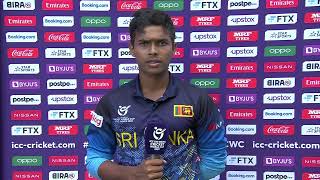 Sri Lanka Captain Dunith Wellalage post-match interview U19CWC