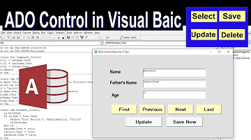 how to connect vb to database using ado control | visual basic tutorial