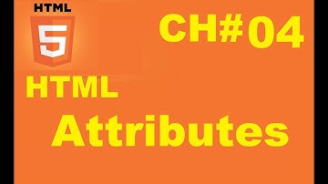 HTML Attributes - HTML TUTORIAL - w3Schools - Chapter 04 ENGLISH