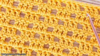 Punto Calado de Crochet Fácil y Bonito Con Solo 2 Vueltas De Repetición by Patronarte 1,269 views 3 days ago 10 minutes, 57 seconds