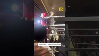 Chrisean Rock wins debut professional boxing against Zenith Zion with a first round knockdown 😱