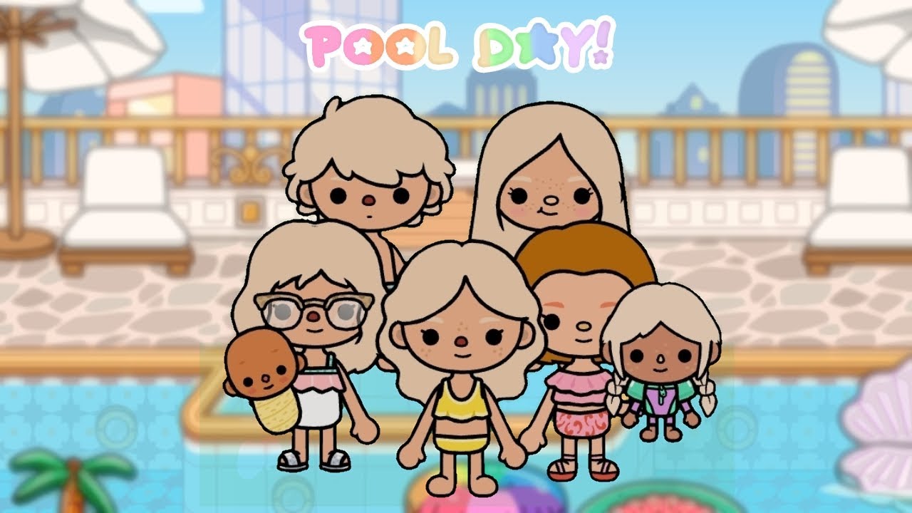 Pool Day + Morning Routine! Toca Boca RP - YouTube