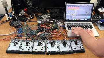 Computer Music - Floppy POC #2 - Floppy Drives Controlled from Ableton Live