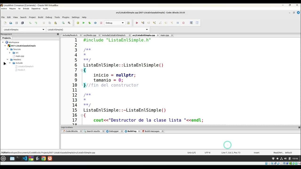 008 - CI0113 - Listas enlazadas en C++/memoria dinamica Grupo 06 - 3pm ...