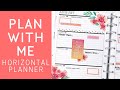 PLAN WITH ME | Horizontal Planner | Floral Memories