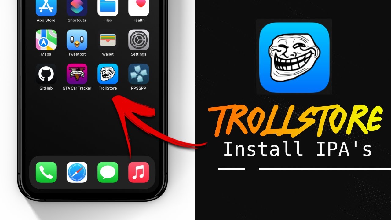 How To Get TrollStore - Install IPA's / 3rd Party Apps (No Computer) iPhone  & iPad 