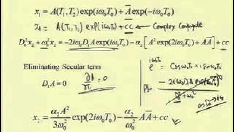 Mod-03 Lec-04 Method of multiple scales