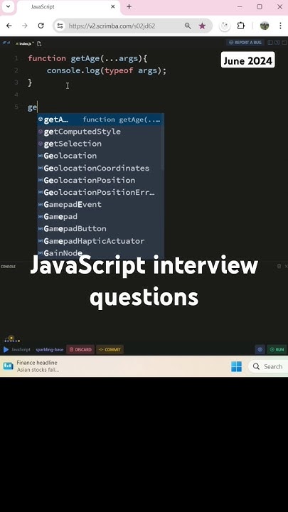 141/200. JavaScript questions #softwareengineer #coding #javascript # ...