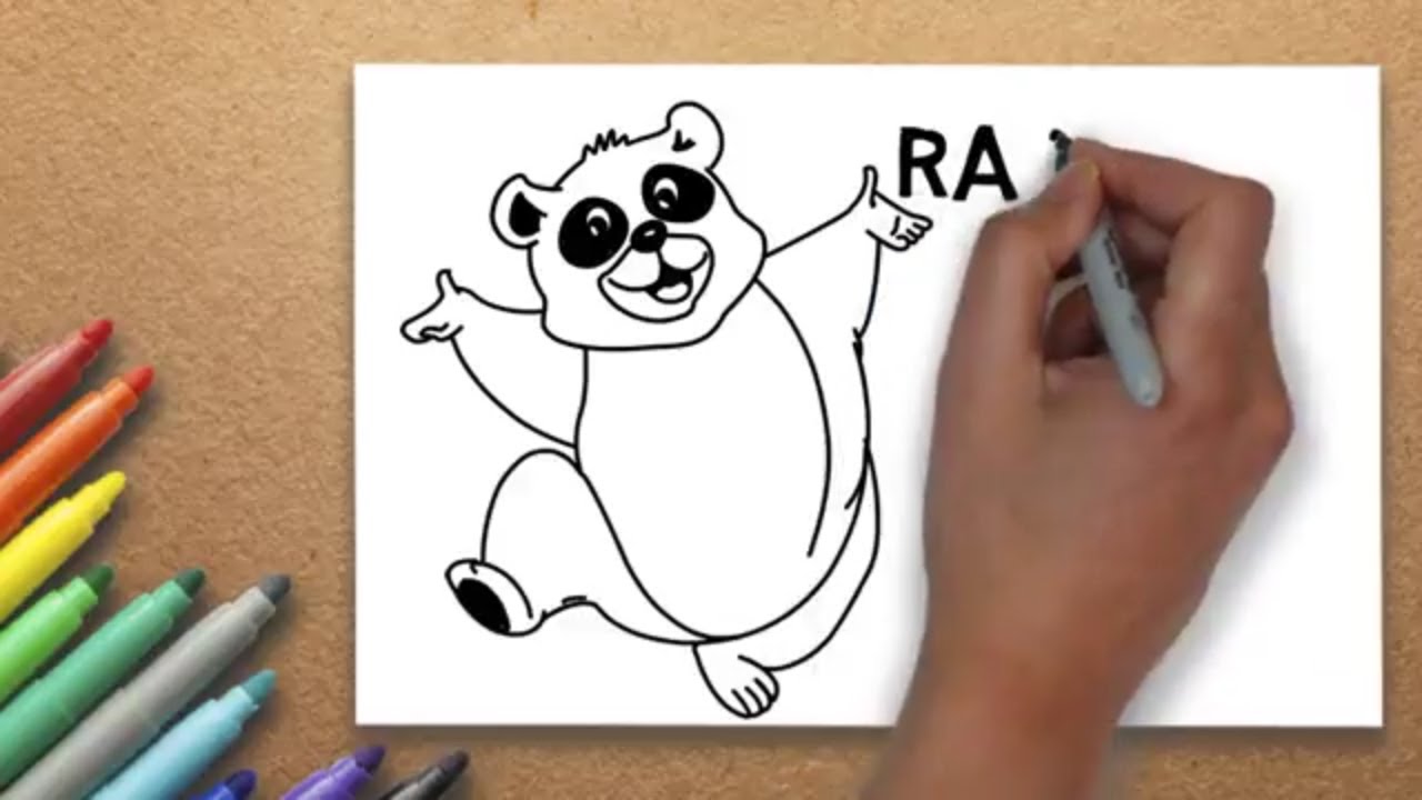 how to draw a Raccoon step by step | Massive Kidszone - YouTube