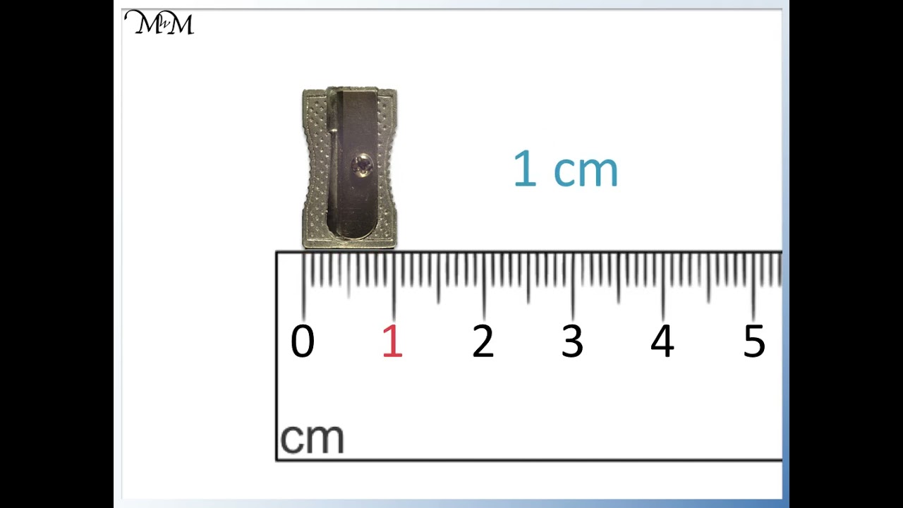 Measuring in centimetres with a ruler