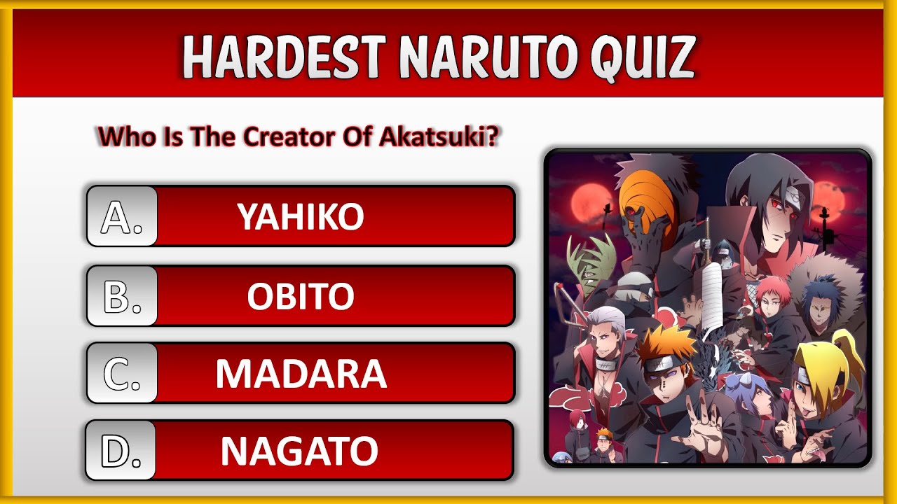 hardest naruto quiz｜TikTok Search