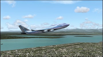 Boeing 747 Flight Simulator Tutorial Autopilot Take off - GamerVid