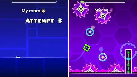 Mom vs dad ad in geometry dash