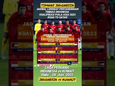 🇮🇩⚽ Jadwal lengkap pertandingan timnas INDONESIA di kualifikasi Piala ASIA 2023#shorts #indonesia