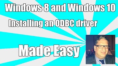 Installing an odbc driver in Windows 8 and Windows 8.1 and Windows 10 SQL Server ODBC Driver Excel