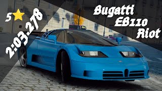 5⭐ - 2:03.278 | Bugatti EB110 Riot [ Paris Circle ] - Asphalt 9