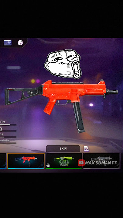Rarest UMP Skin of free fire 🔥 Rubi ump #short #shorts #maxsuman