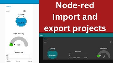 Node-red import and export projects in JSON format