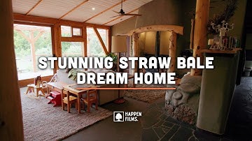 Couple Build Stunning Natural Straw Bale Home of Their Dreams! (Start to Finish)