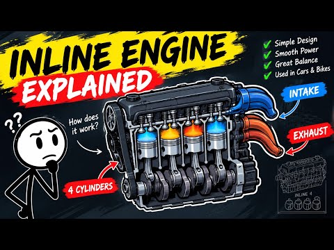 Inside an Inline Engine 🤯 How 4 Cylinders Power Your Car!