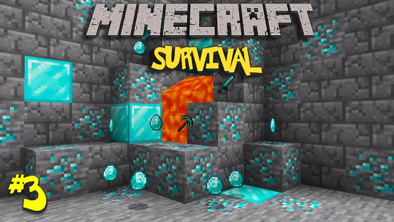 How To Find Diamonds Fast! Minecraft Survival Lets Play Episode 3 - YouTube