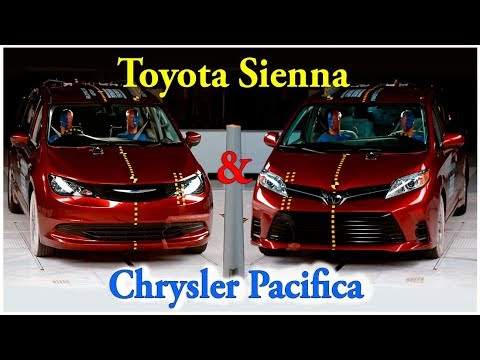 Краш тест Chrysler Pacifica & Toyota Sienna 2018