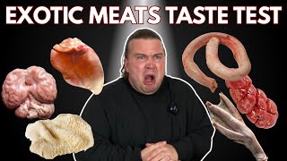 EXOTIC MEATS TASTE TEST (Almost took me out)
