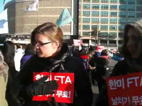 미국에서 온 미국인도 반대하는 한미 FTA