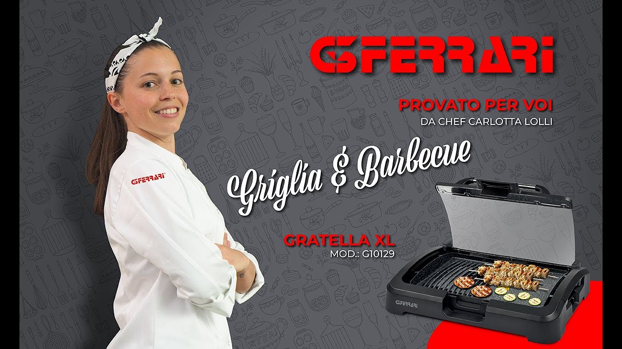 BISTECCHIERA XL BARBEQUE Grill Elettrico Piastra Griglia