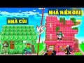 MINI GAME : CUỘC CHIẾN SINH TỒN TRÊN NHÀ LUCKY BLOCK ** THỬ THÁCH NHÀ HIỆN ĐẠI VS NHÀ CÙI ??