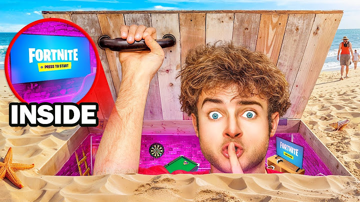 ¡Construí una sala de juegos secreta en la playa!
