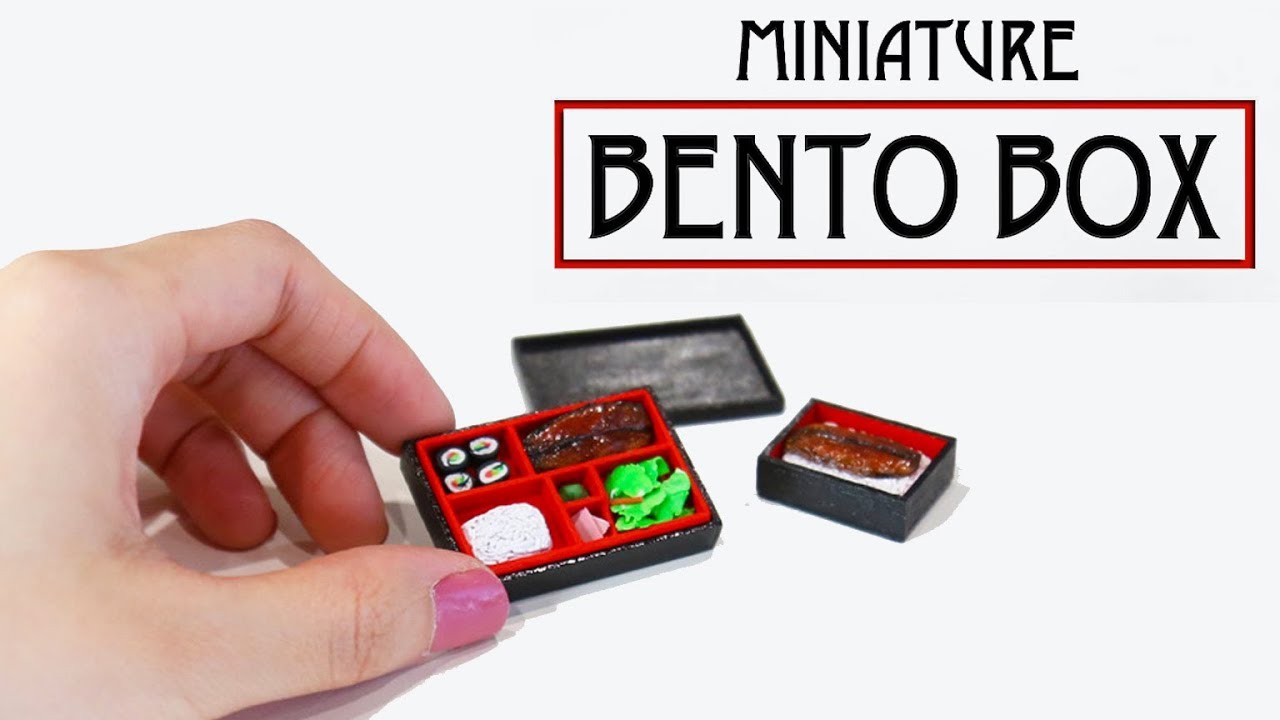 DIY Miniature - Japanese Bento (Lunch Box) 