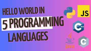 Hello World in 5 programming languages - run and compiled in VSCode
