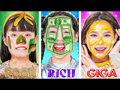 فتاة غنية ضد فقيرة ضد ثرية من لديه أفضل تحول جذري بعد السبا