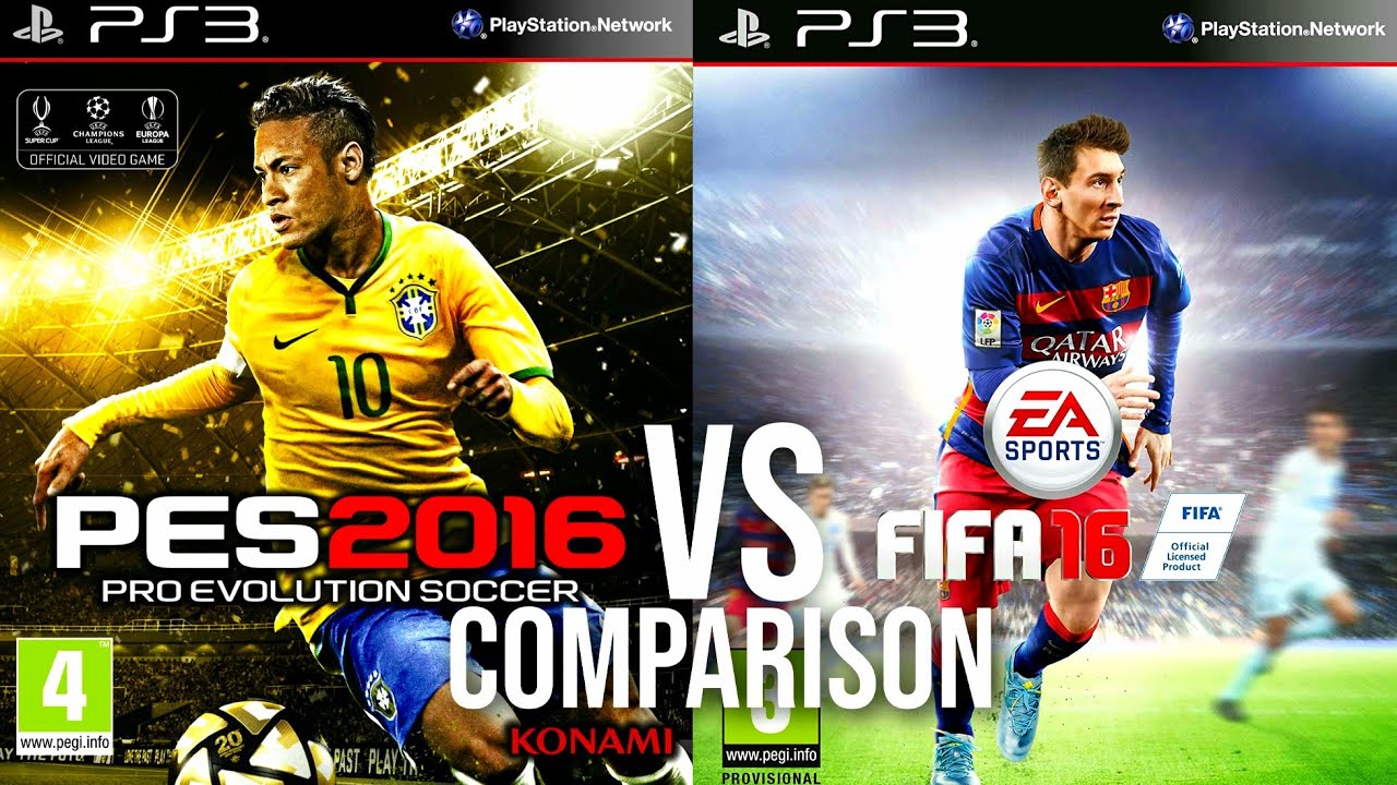 forvirring Brokke sig Sæson PES 2016 Vs FIFA 16 PS3 - YouTube