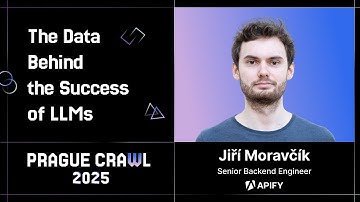 Jiří Moravčík: The data behind the success of large language models [Prague Crawl 2025]