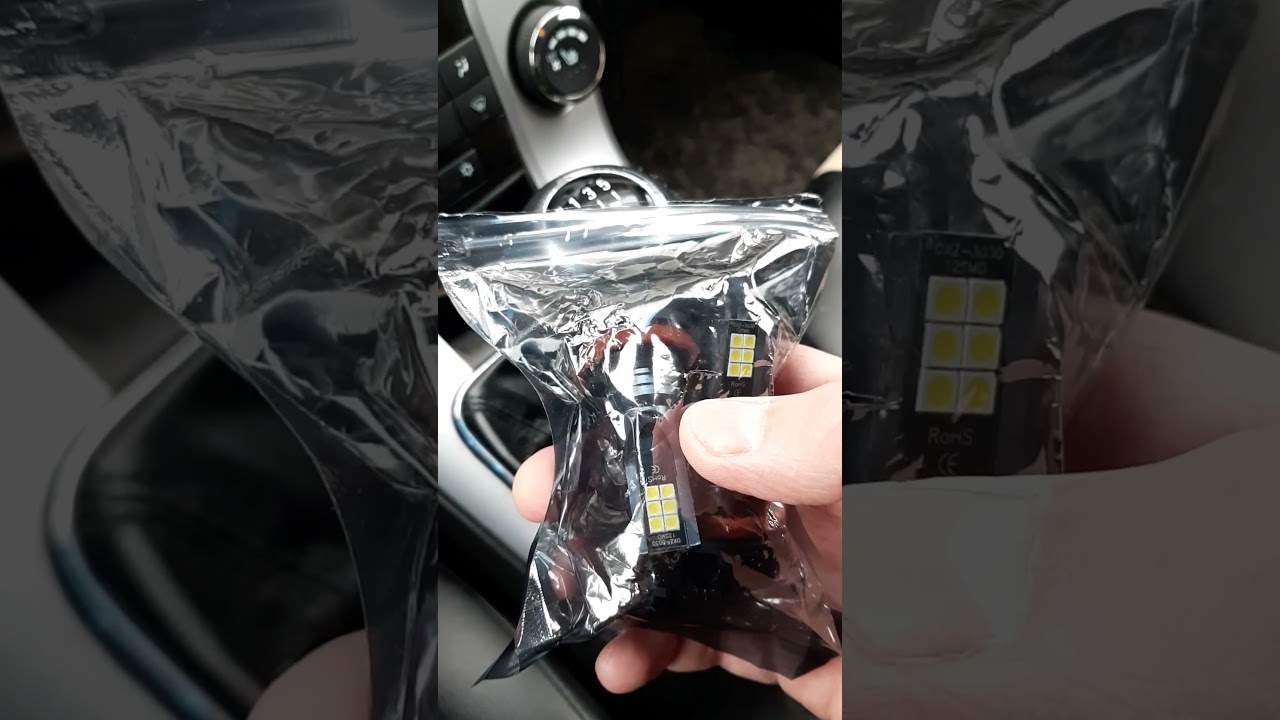 Замена ламп ПТФ шевроле круз на диод - YouTube