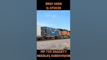 BNSF 6858 EB Q-STOCHI 1-26-2024 #bnsfrailfan #railway #automobile