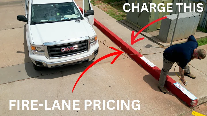 HOW MUCH DO YOU CHARGE FOR FIRE-LANES? Parking lot striping job pricing