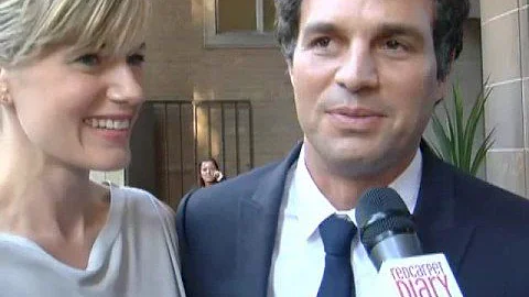 A very nervous Amanda Peet, Mark Ruffalo, Ethan Ha...