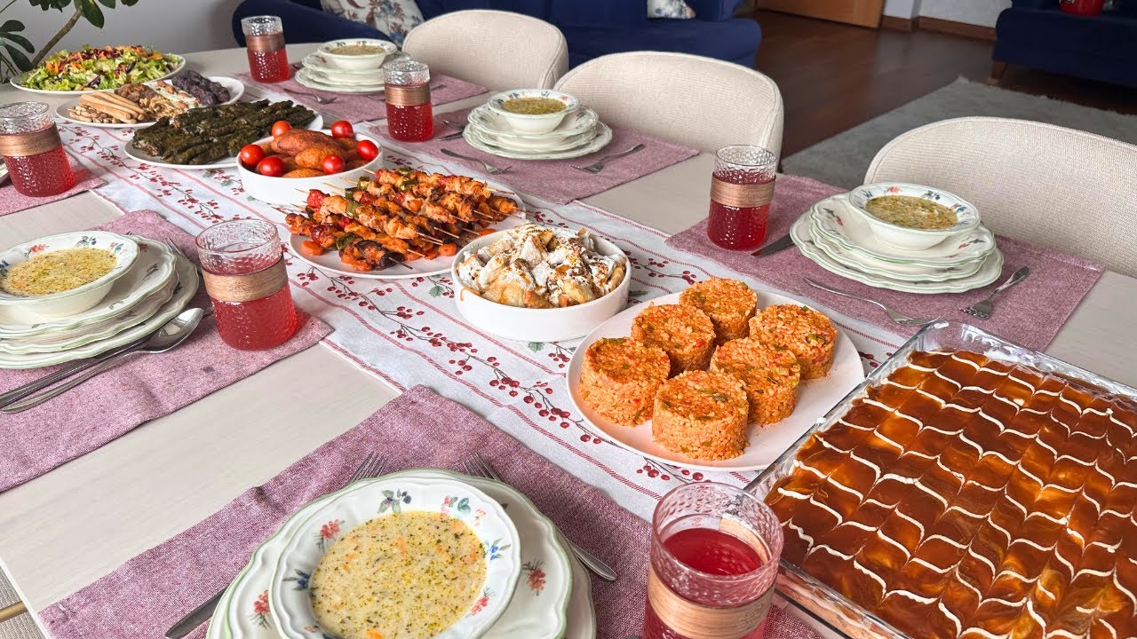 Приготовление стола для гостевого ифтара 🌙 Рецепты для ифтара в Рамадан