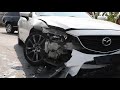 В Днепре на Каштановой столкнулись Mazda и Lada: проезд затруднен