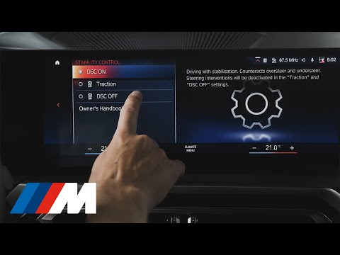 HOW TO ADJUST THE DSC AND DRIFT IN AN ELECTRIC BMW M MODEL.