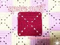 四角いモチーフの編み方☆【かぎ針編み】初心者でも☆crochet square motif