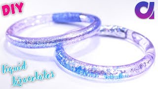 How To Make Liquid Glitter Bracelates Diy Liquid Bracelet Artkala 254